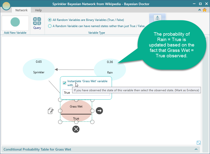 instantiate random variable