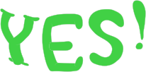 Large green 'YES!' text graphic emphasizing the affirmative decision a person would make when offered their certainty equivalent instead of a risky payoff.