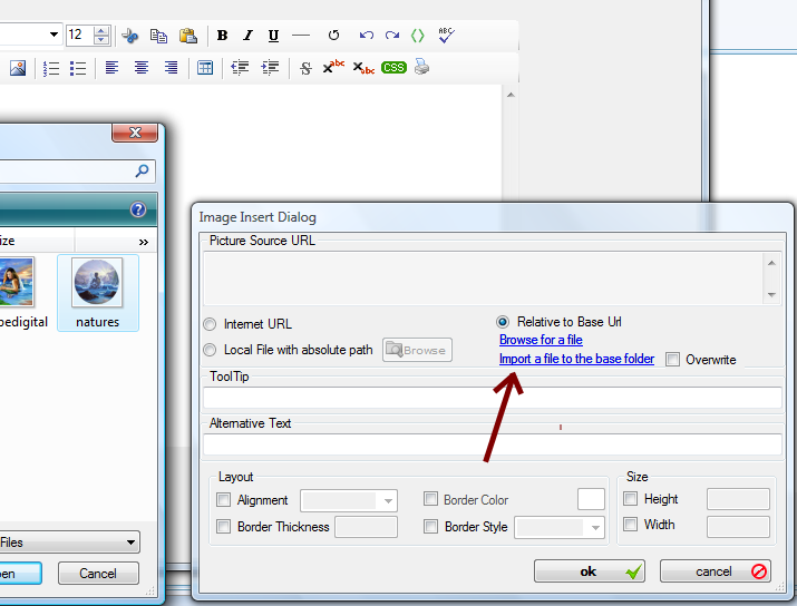 selecting Relative Url