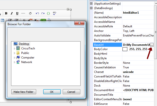 setting Base Urlproperty
