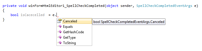 spell Checl Cancelled Arg