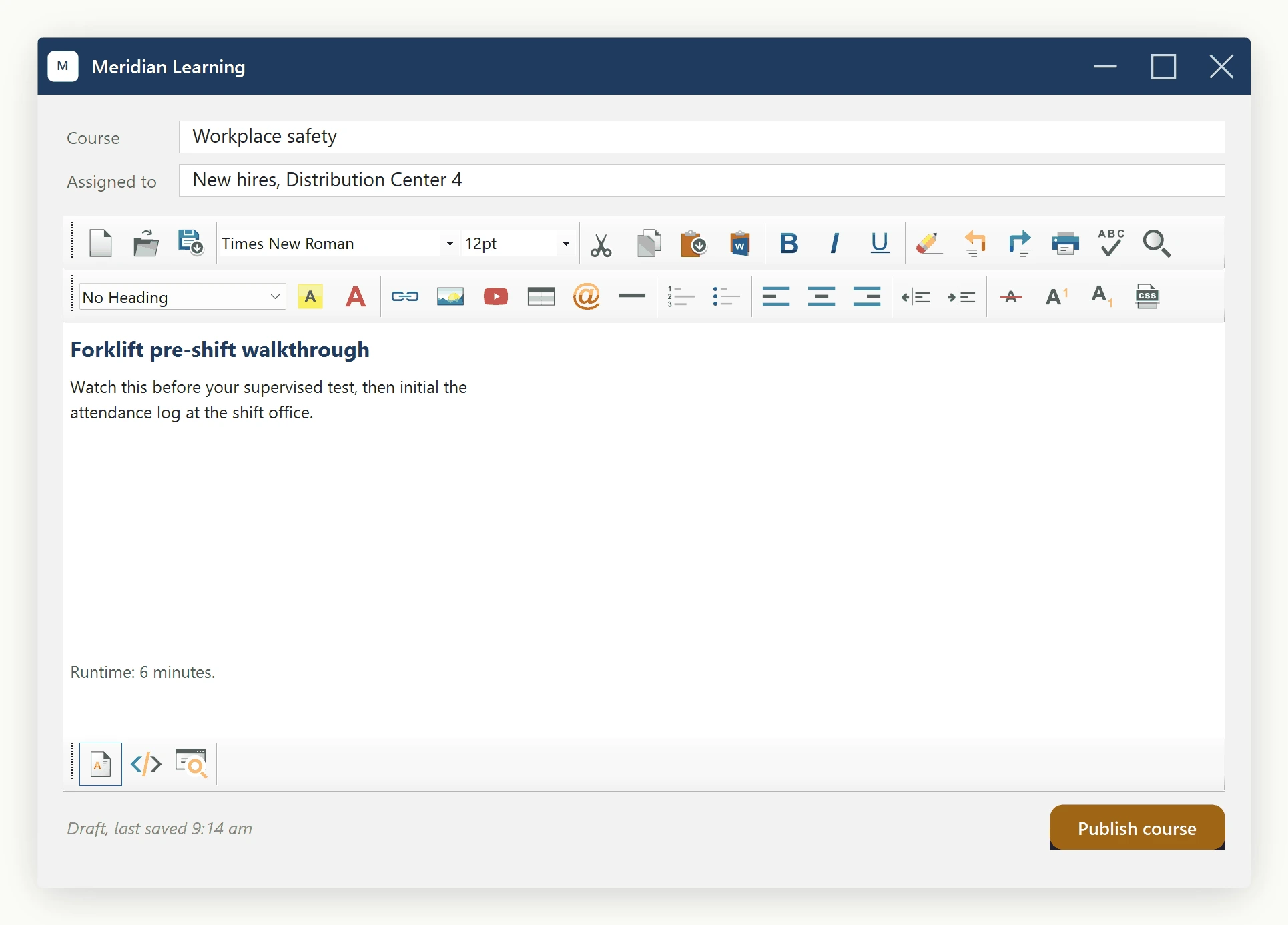 The SpiceLogic WinForms HTML Editor's WysiwygDesign authoring surface showing a YouTube video embed as a static, non playing frame, because the hosted browser control runs in legacy emulation by default.