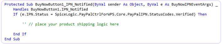 Fraud-detection step 1 in VB.NET: verify the receiver_email returned in IPN matches your real merchant account email before treating the payment as legitimate.