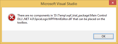 No controls found in locked dll