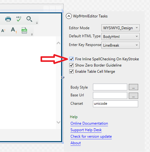 Fire inline spell checker on key stroke