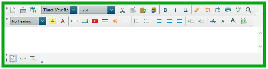 Editor border changed
